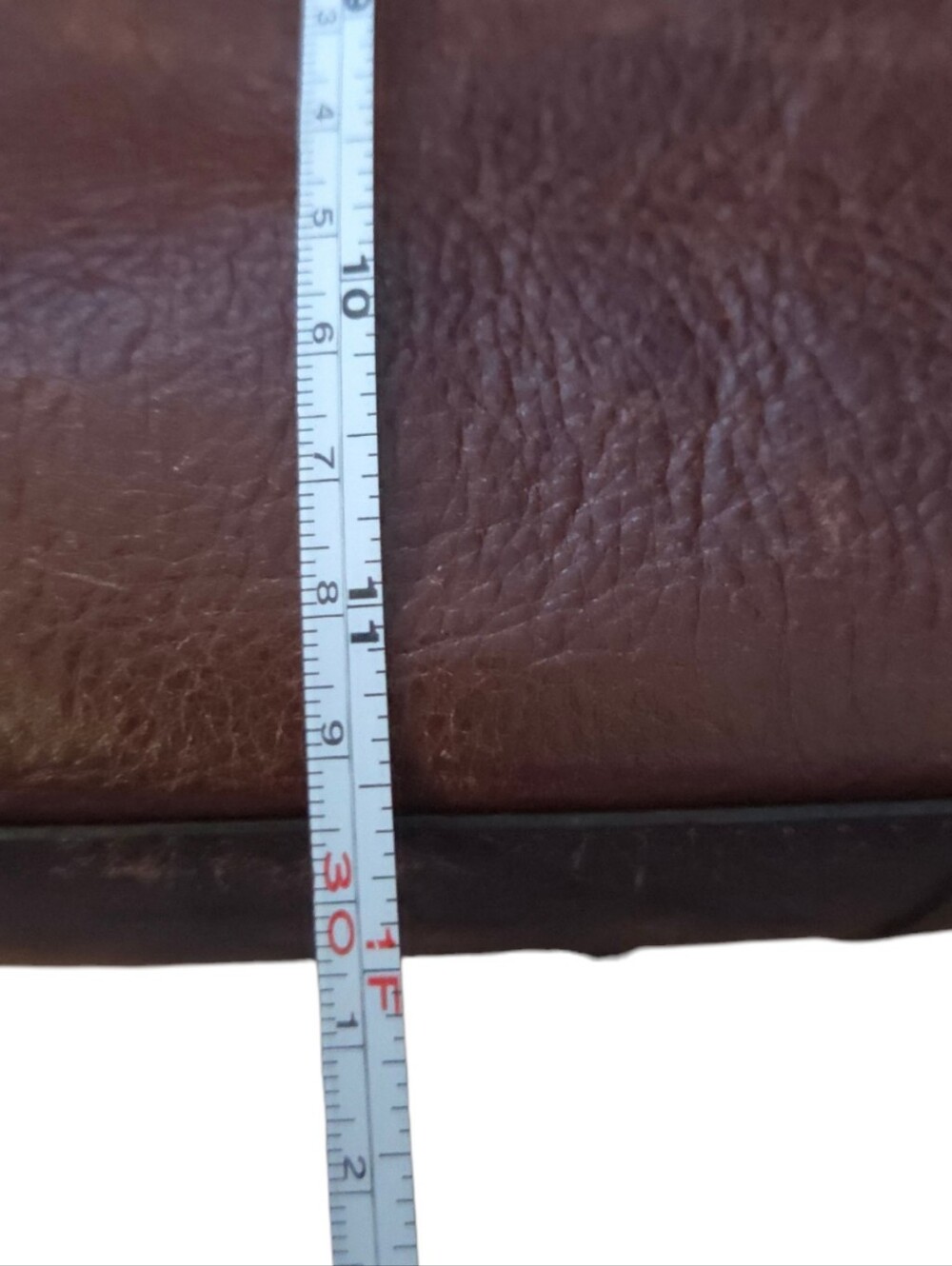 Wilsons Leather - Large Vintage Classic Brown Distressed Leather Tote Bag - Picture 14 of 16